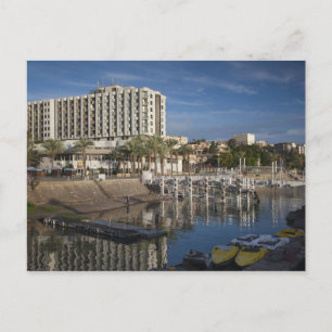 Cartão Postal Margem do Mar da Galileia-Lago de Tiberíades ao am