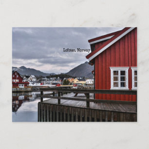 Cartão Postal Margem em Lofoten, Noruega