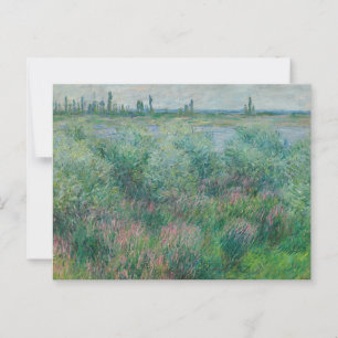 Cartão Postal Margens do Sena perto de Vétheuil, Monet 1881