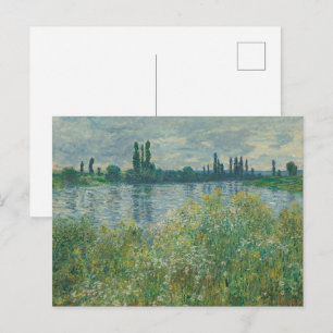 Cartão Postal Margens do Sena por Claude Monet