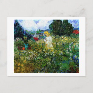 Cartão Postal Marguerite Gachet em Jardim Van Gogh Belas Artes