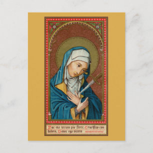Cartão Postal Maria como Mater Dolorosa (Mãe das Dores) (SAU20)