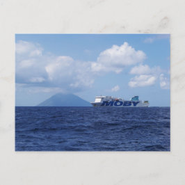 Cartão Postal Maria Grazia Ao Desligar Stromboli