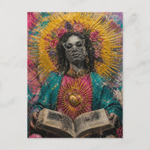 Cartão Postal Maria Madalena linda com um livro