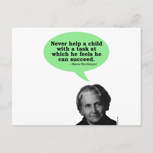 Cartão Postal Maria Montessori Cote (Frente)