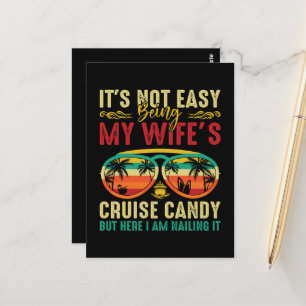 Cartão Postal Marido de Doces de Cruzeiro Engraçado