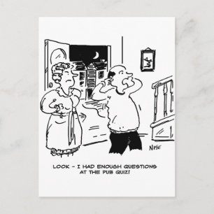 Cartão Postal Marido não quer questionar