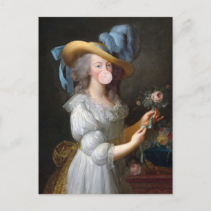 Cartão Postal Marie Antoinette Blowball goma