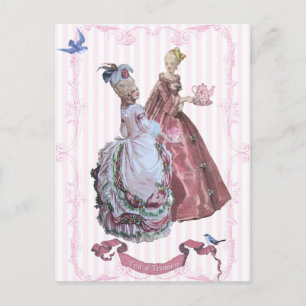 Cartão Postal Marie AntoinetteChá no Trianon