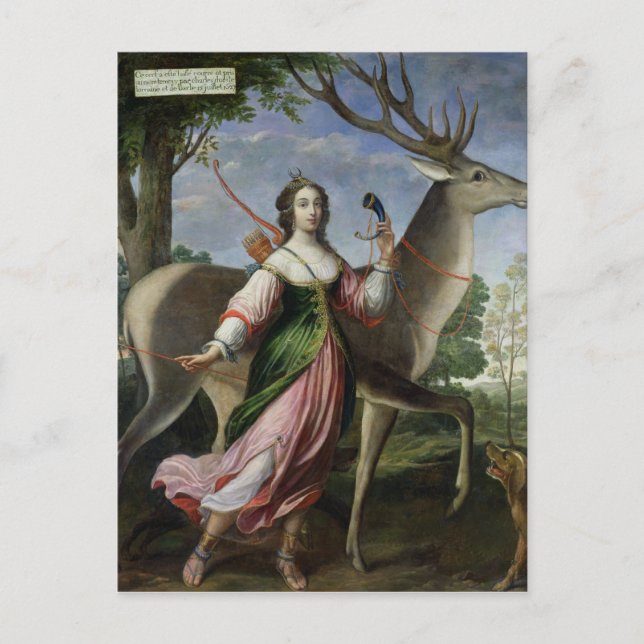 Cartão Postal Marie de Rohan-Montbazon Duquesa de Chevre (Frente)