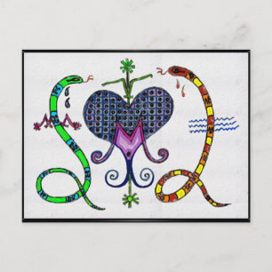 Cartão Postal Marie Laveau Voodoo Vévé