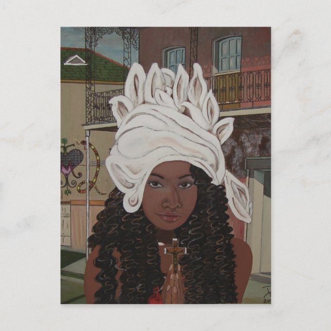 Cartão Postal Marie Laveaux (Frente)