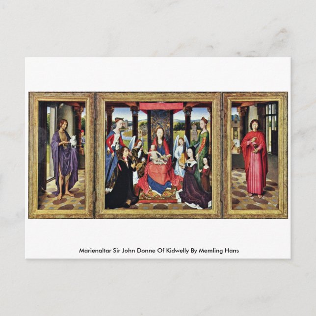 Cartão Postal Marienaltar Sir John Donne De Kidwelly (Frente)