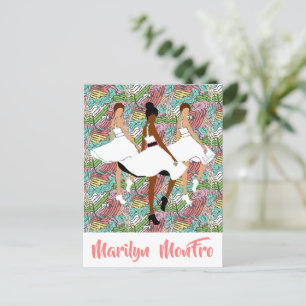 Cartão Postal Marilyn MonFRO Bonito Mulheres Negras