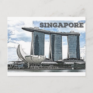 Cartão Postal Marina Bay Sands - Singapura