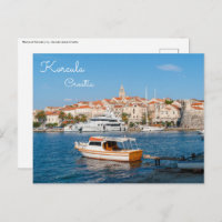 Marina da cidade de Korcula - Dalmácia, Croácia