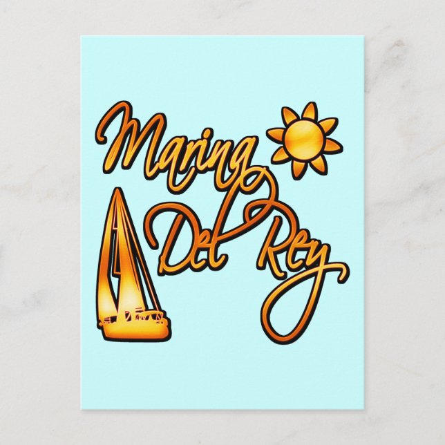 Cartão Postal Marina Del Rey (Frente)