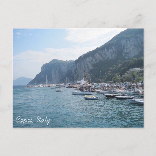 Cartão Postal . Marina Grande, Capri, Itália (Frente)