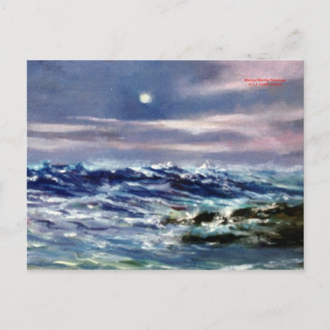 Cartão Postal Marina/Mariña/Seascape (Frente)