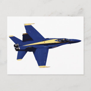 Cartão Postal Marinha dos EUA Blue Angels em Voo na Fleet Week