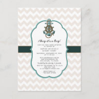 Marinheiro náutico Ahoy é um Chá de fraldas