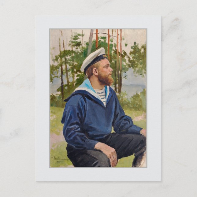 Cartão Postal Marinheiro por Backmansson (Frente)