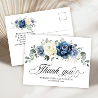 Marinho azul Dusty Champagne Ivory Floral Obrigado