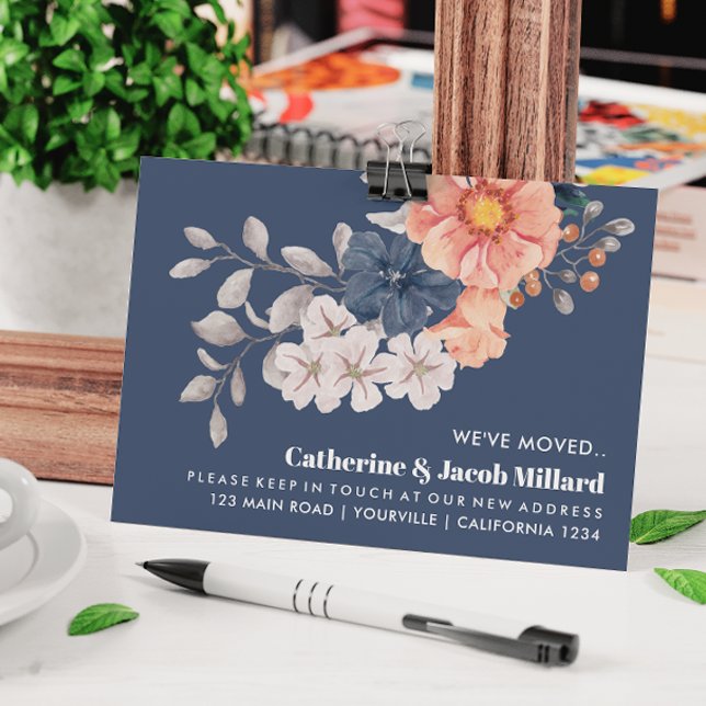 Cartão Postal Marinho Coral Mudamos novo endereço Novo Posto da  (Criador carregado)