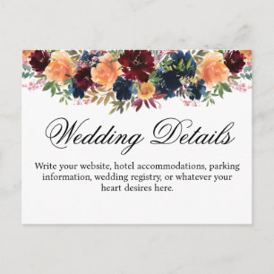 Cartão Postal Marinho de vinho Dourado Burgundy