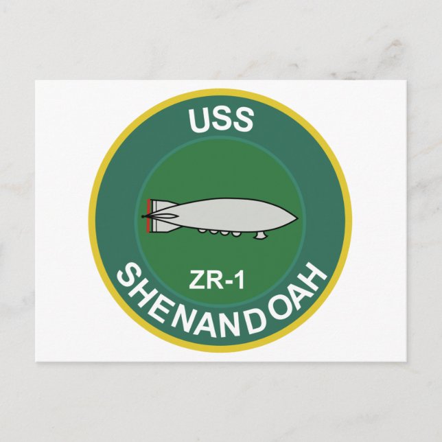 CARTÃO POSTAL MARINHO UTILIZA SHENANDOAH ZR- 1 ZEPLIN CLASS RIGI (Frente)