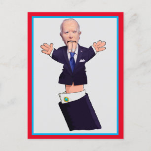 Cartão Postal marionete Joe Biden