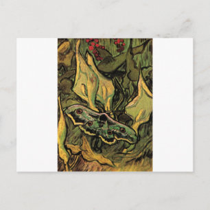 Cartão Postal Mariposa Pavão Grande por Vincent van Gogh