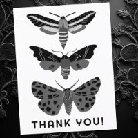 Mariposas Mágicas Místicas Preto e Branco OBRIGADO