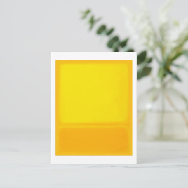 Cartão Postal Mark Rothko art no estilo digital 1 (Em pé/Frente)