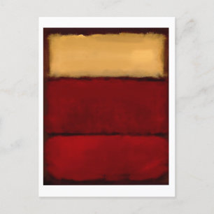 Cartão Postal Mark Rothko art no estilo digital 2