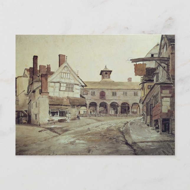 Cartão Postal Market Place, Hereford, 1803 (Frente)