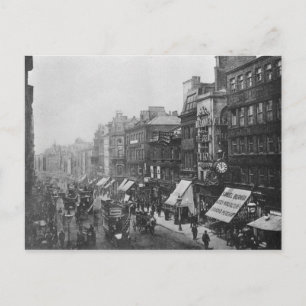 Cartão Postal Market Street, Manchester, 1910