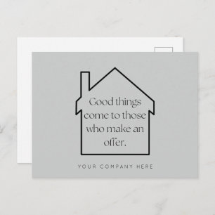 Cartão Postal Marketing da Agricultura Imobiliária