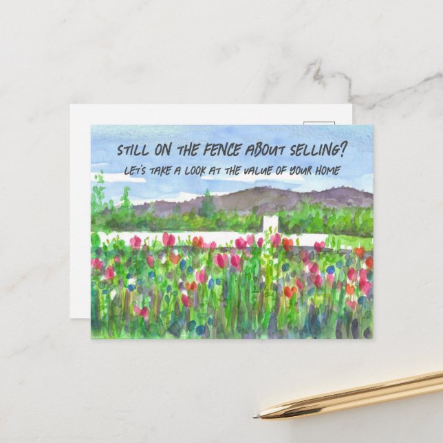 Cartão Postal Marketing de Imóveis Clientes Indecisos (Frente/Verso In Situ)