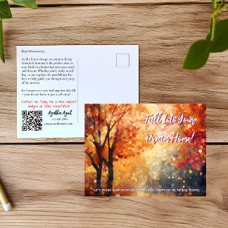 Cartão Postal Marketing de Novos Clientes para Imobiliária Autum