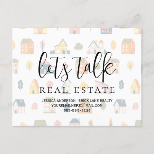 Cartão Postal Marketing de Promocional do Vamos Talk Imóveis Est