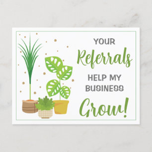Cartão Postal Marketing de Referência de Planta