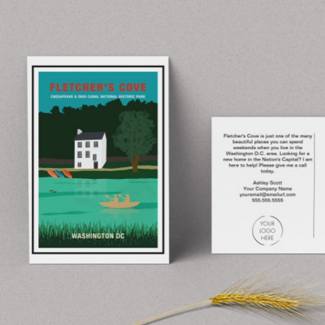 Cartão Postal Marketing do Agente Imobiliário de Washington DC (Criador carregado)