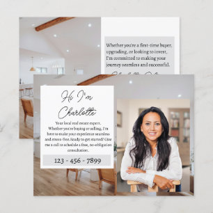Cartão Postal Marketing do Real Estate Agent
