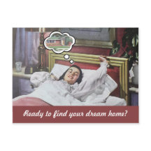 Marketing imobiliário de retro engraçado