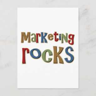 Cartão Postal Marketing Rocks