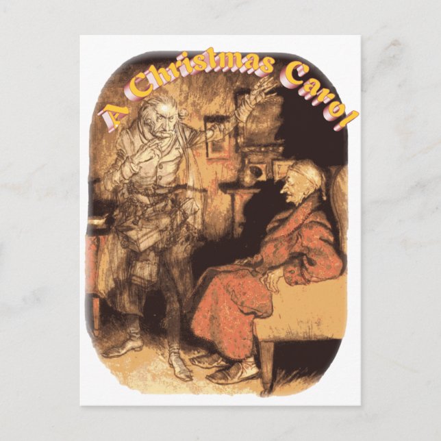 Cartão Postal Marley e Scrooge (Frente)
