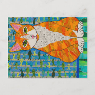 Cartão Postal Marmalade Cat