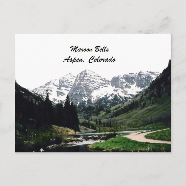Cartão Postal Maroon Bells (Frente)