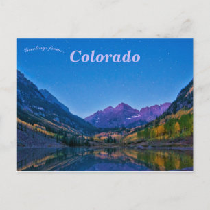 Cartão Postal Maroon Bells Colorado